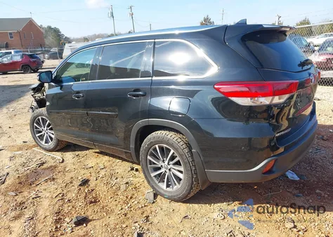 2018 Toyota Highlander Xle from USA, damaged, VIN 5TDJZRFH2JS542288
